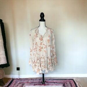 Free People Tunic Dress Floral Trapeze Size Small $118
